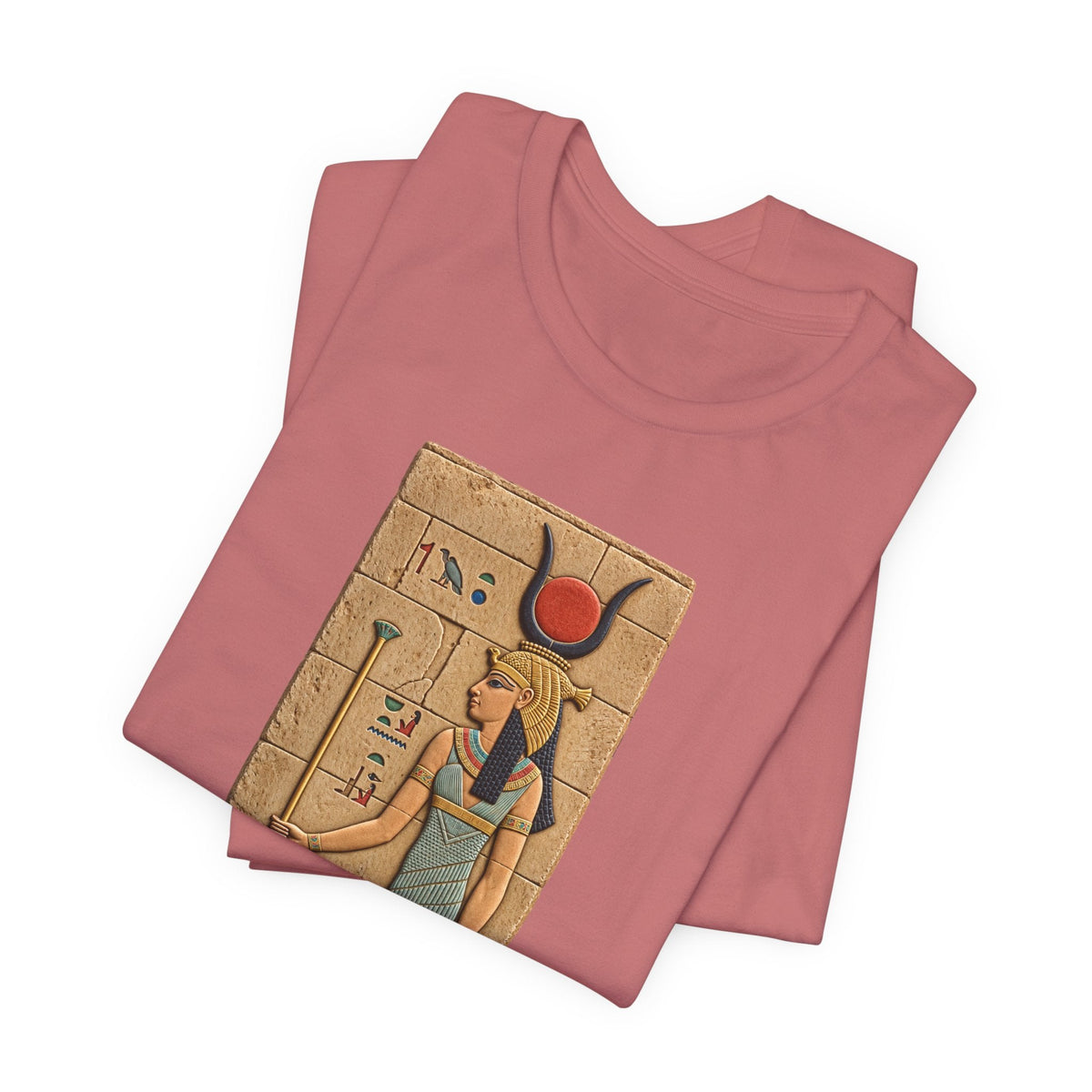 Goddess Isis T-Shirt — Ancient Egyptian Hieroglyph Art Tee Printify