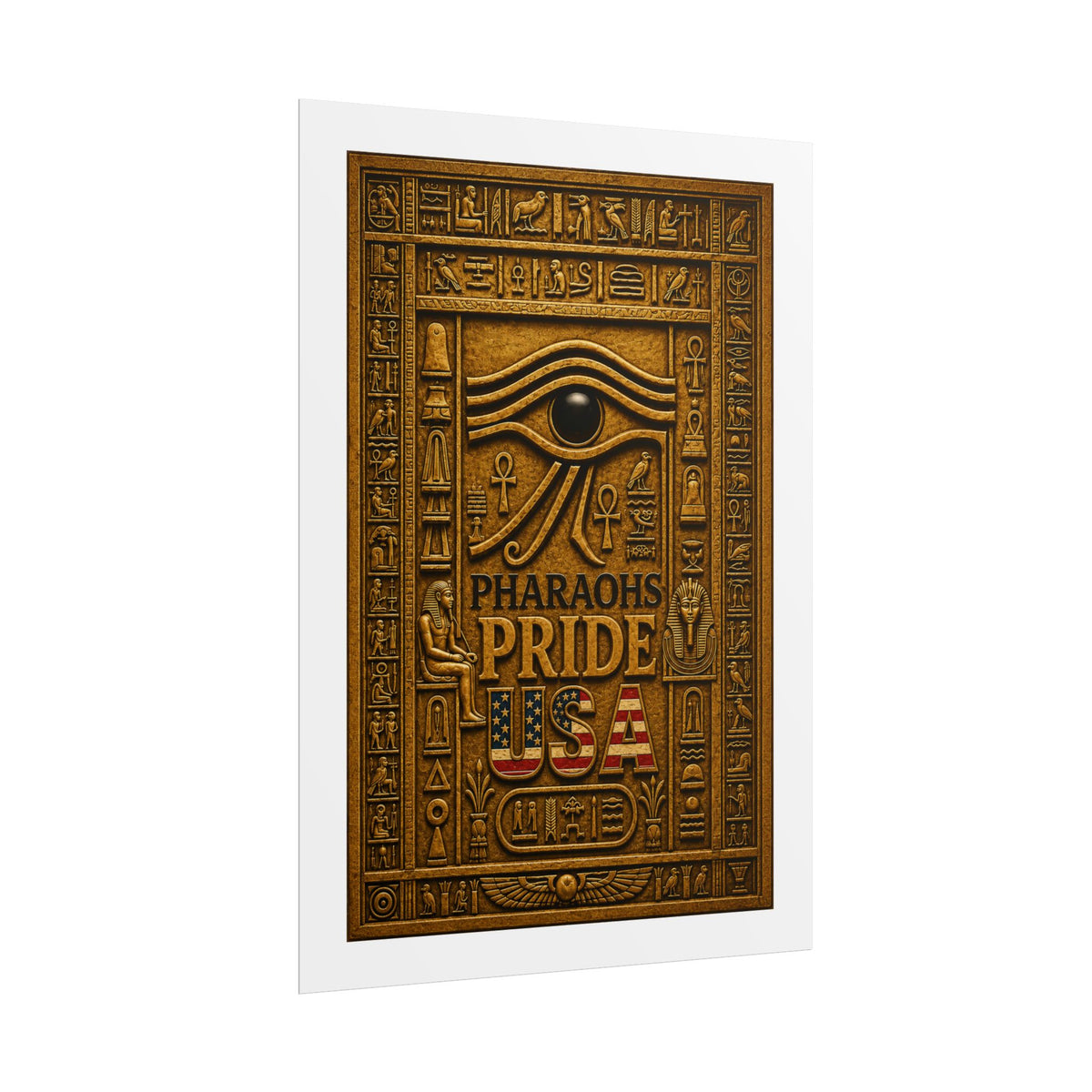 Eye of Horus Pride rolled poster by Pharaohs Pride USA — alternate product view