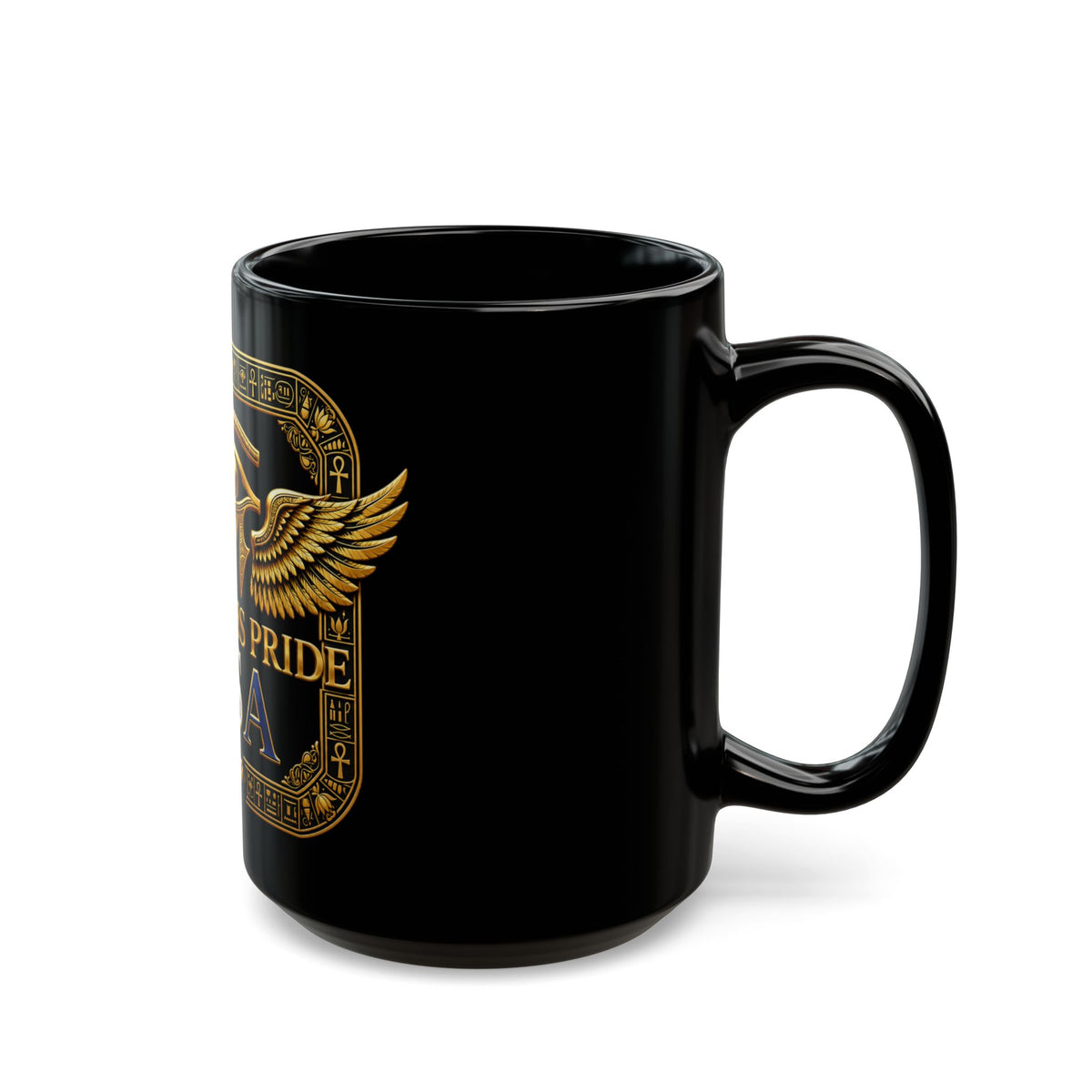 Pharaohs Pride USA Eye of Horus Black Ceramic Mug product image 6