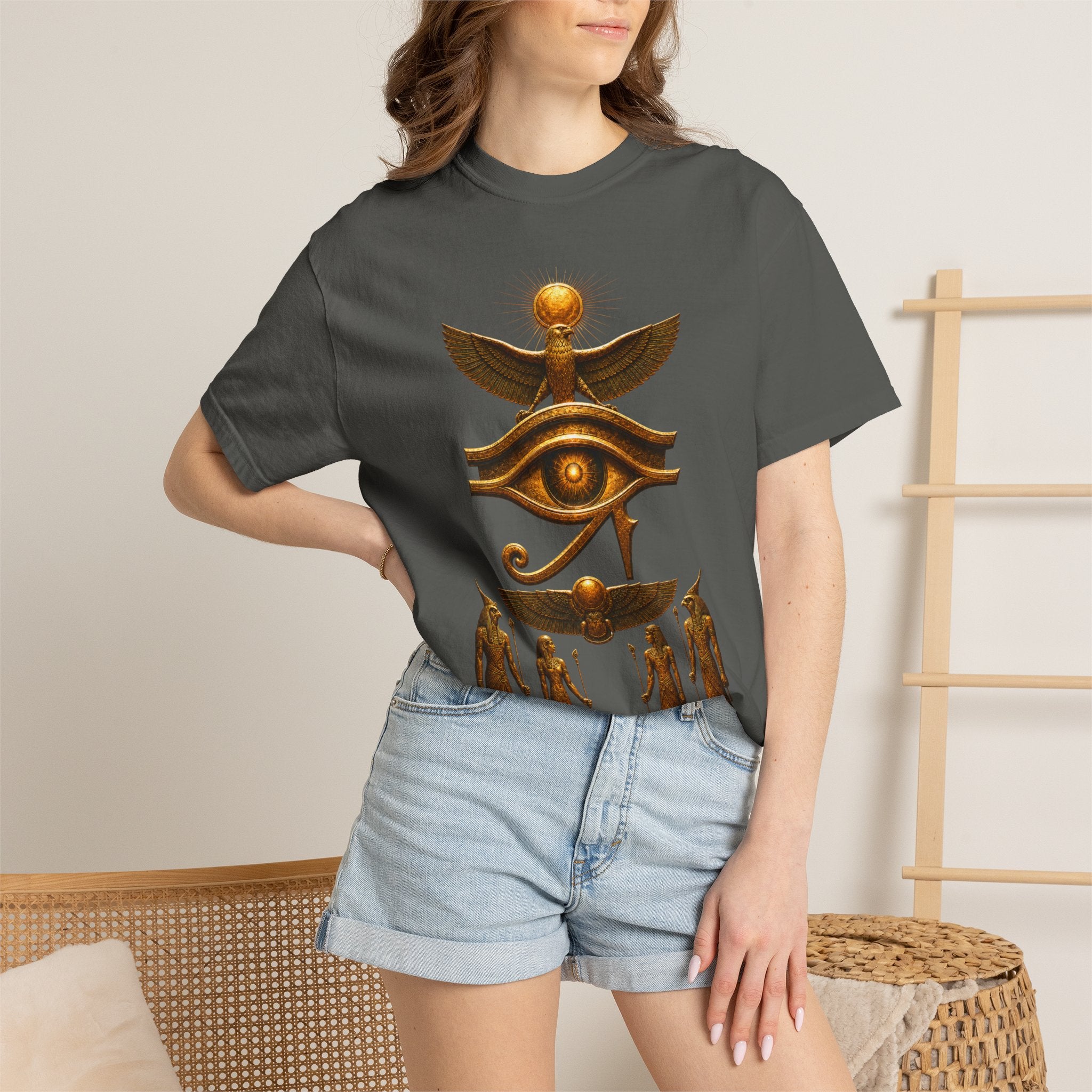 Egyptian Heritage Garment-Dyed Relaxed Cotton Tee