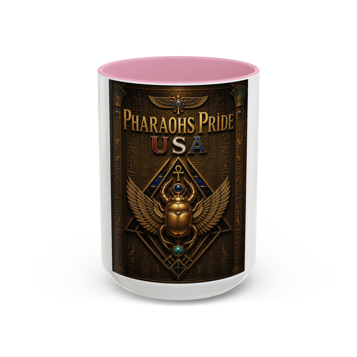 Pharaohs Pride USA Colorful Ceramic Mug (11 oz, 15 oz)