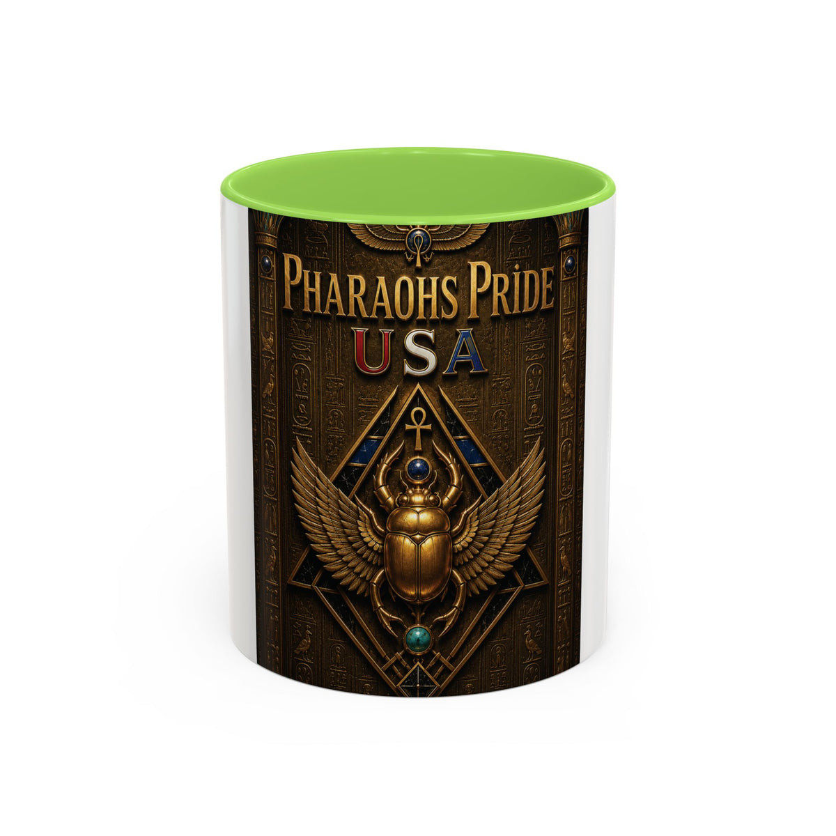 Pharaohs Pride USA Colorful Ceramic Mug (11 oz, 15 oz)