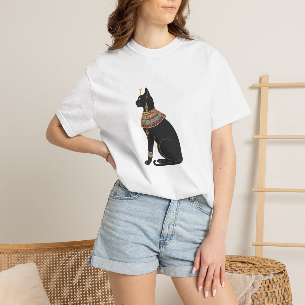 Bastet Egyptian Cat Garment-Dyed T-Shirt
