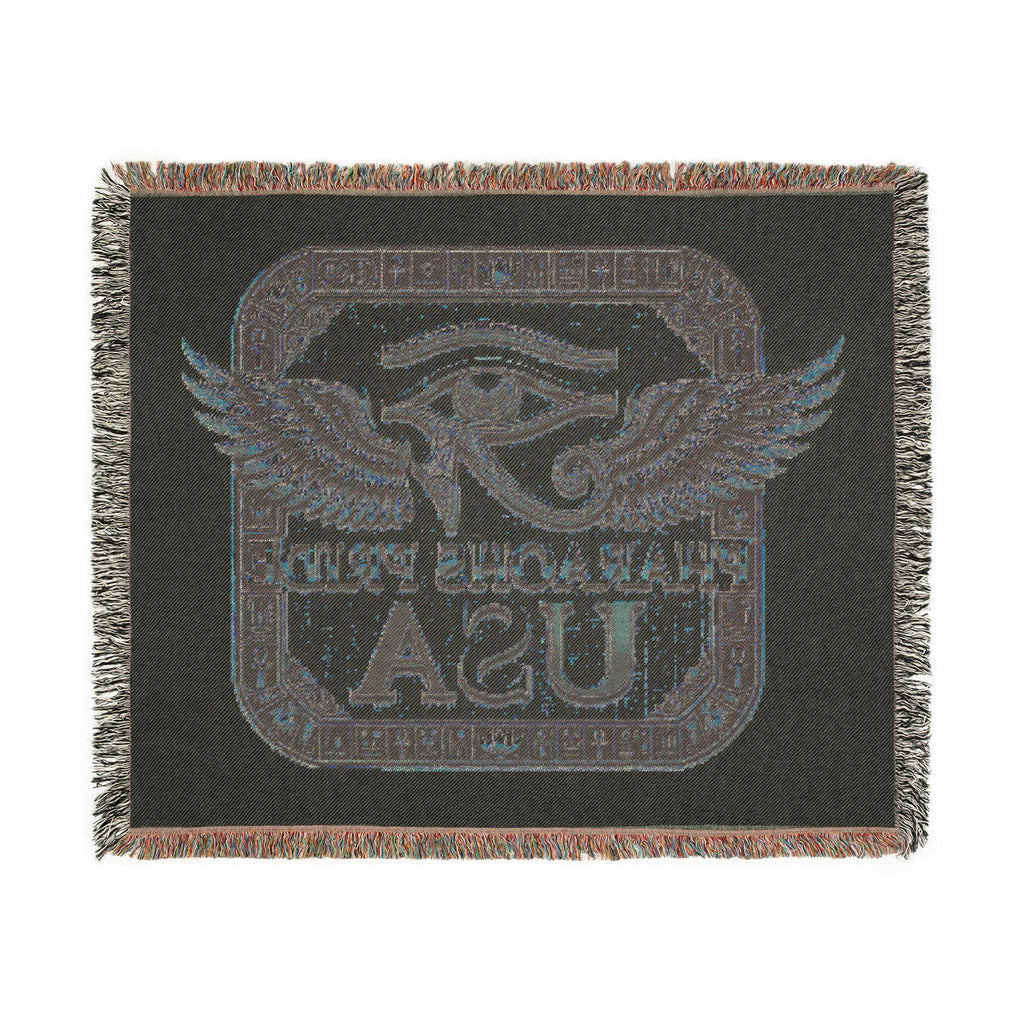 Pharaohs Pride USA woven blanket detail view