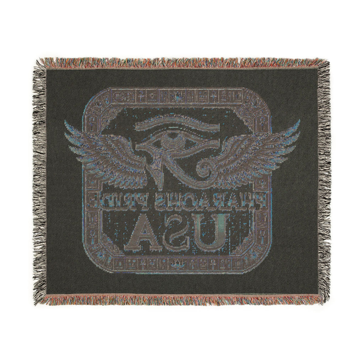 Pharaohs Pride USA woven blanket detail view