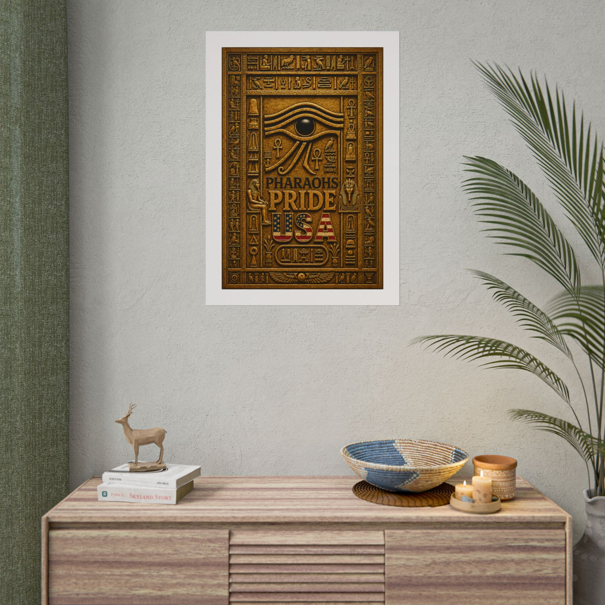 Eye of Horus Pride rolled poster by Pharaohs Pride USA — alternate product view