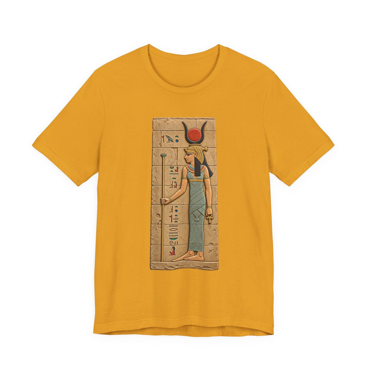 Goddess Isis T-Shirt — Ancient Egyptian Hieroglyph Art Tee Printify