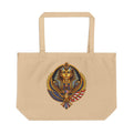 Large Eco Tote bag made from 100% certified organic cotton with spacious 6-gallon capacity and durable design