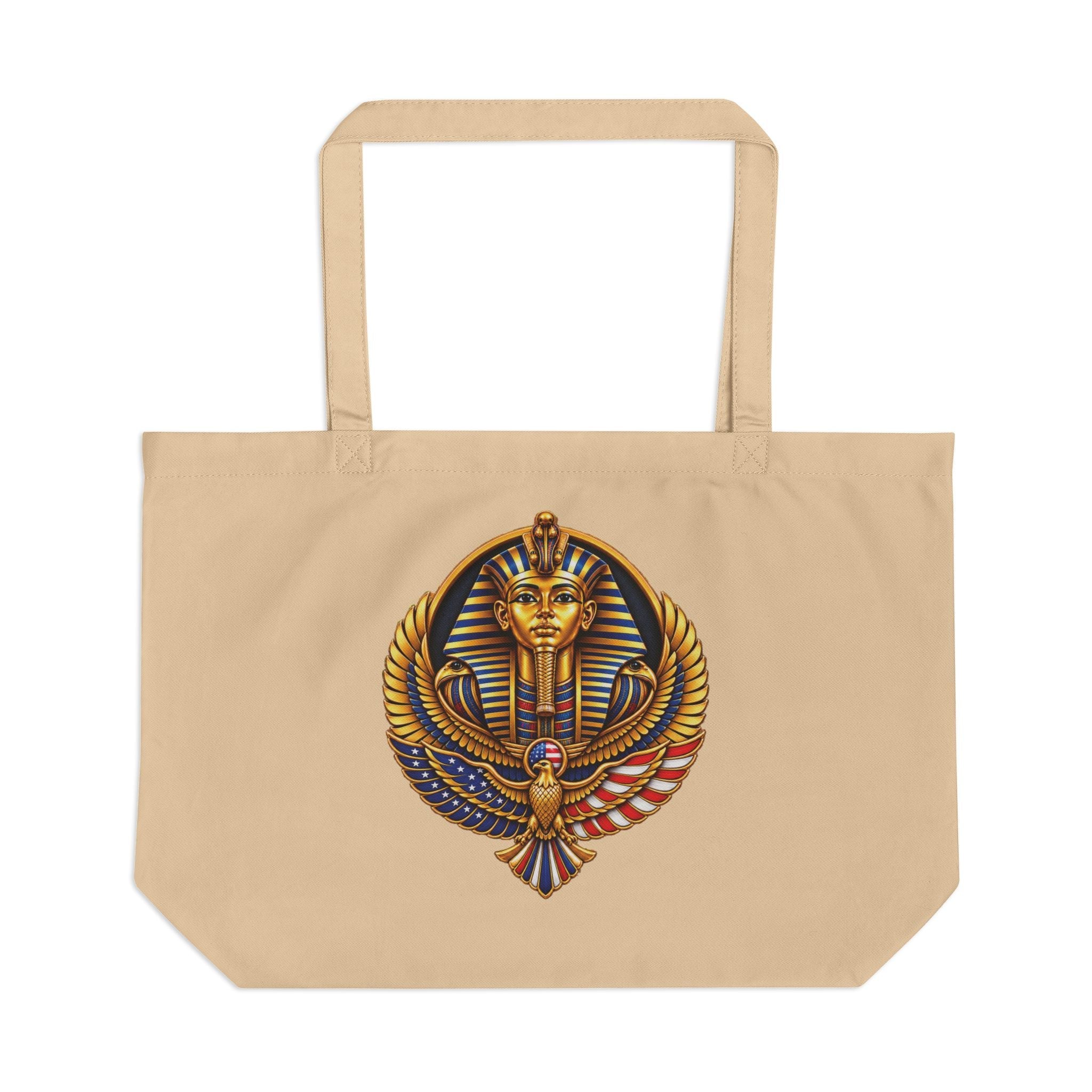 Large Eco Tote bag made from 100% certified organic cotton with spacious 6-gallon capacity and durable design