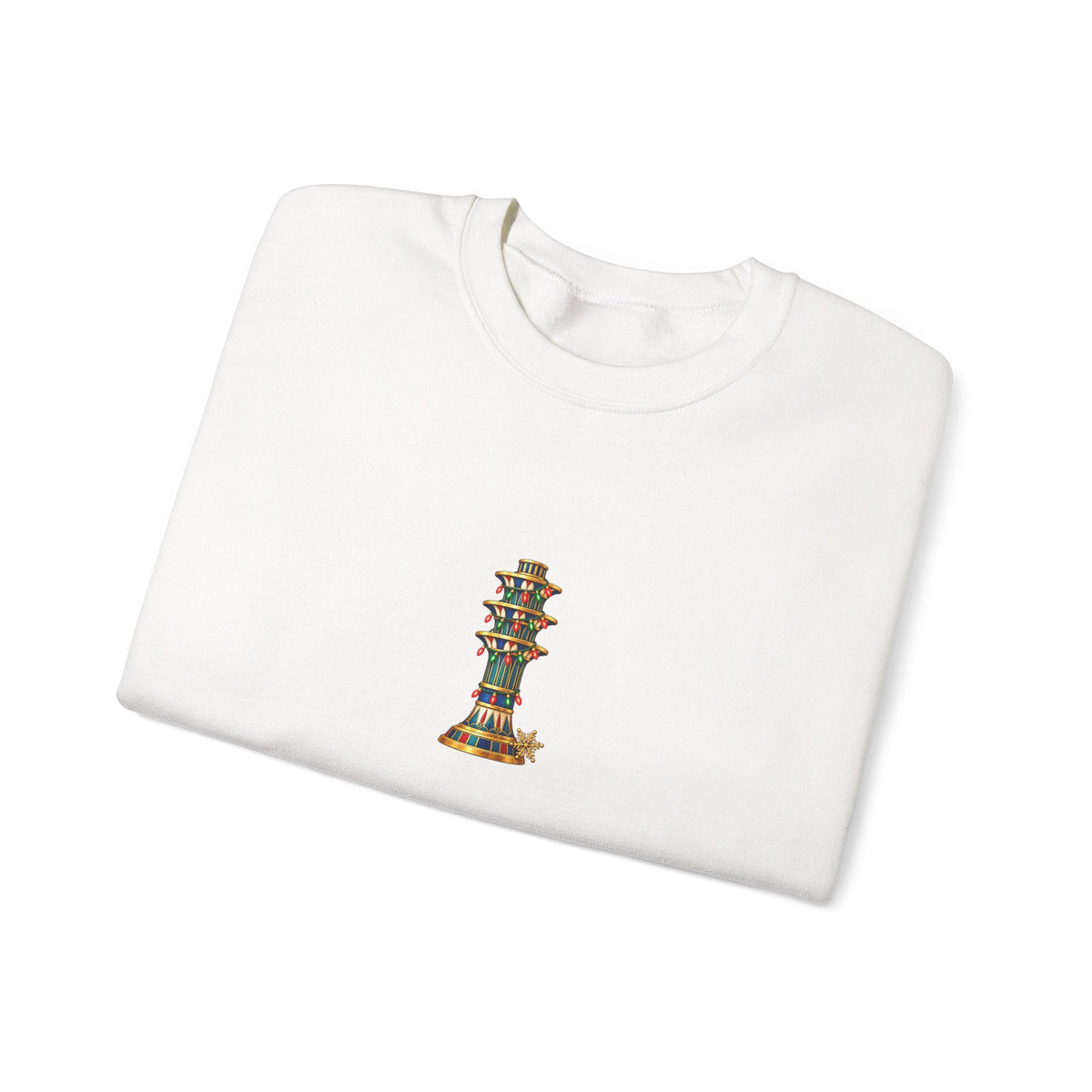 Egyptian Festive Pillar Christmas Crewneck Sweatshirt Printify