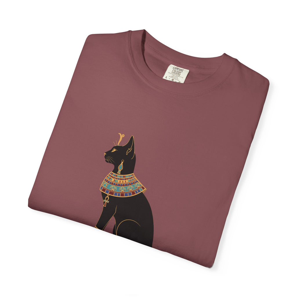 Bastet Egyptian Cat Garment-Dyed T-Shirt