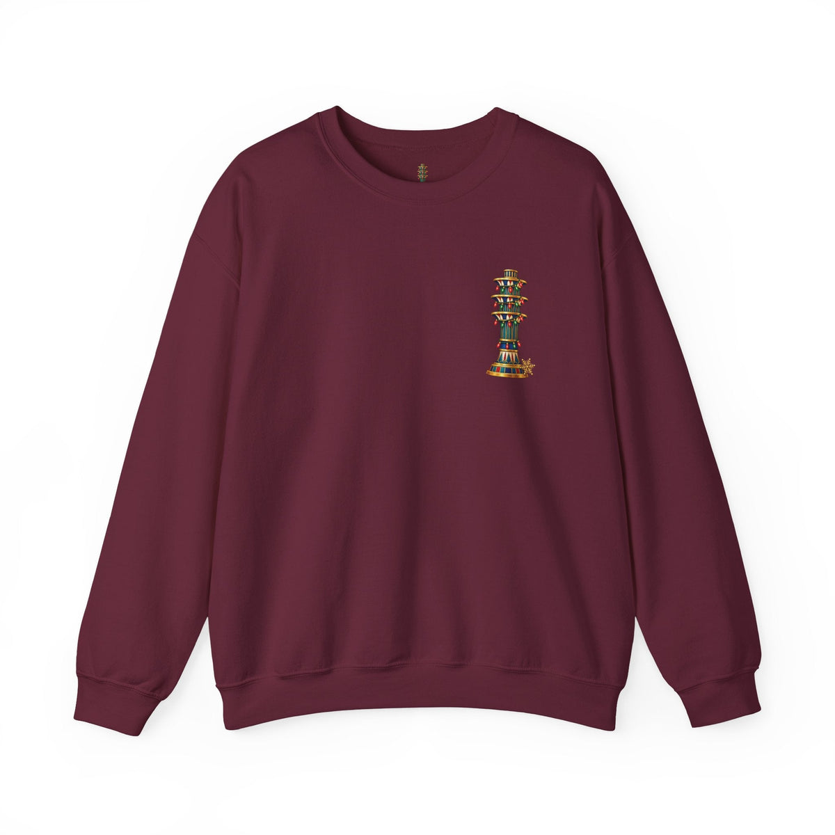 Egyptian Festive Pillar Christmas Crewneck Sweatshirt Printify