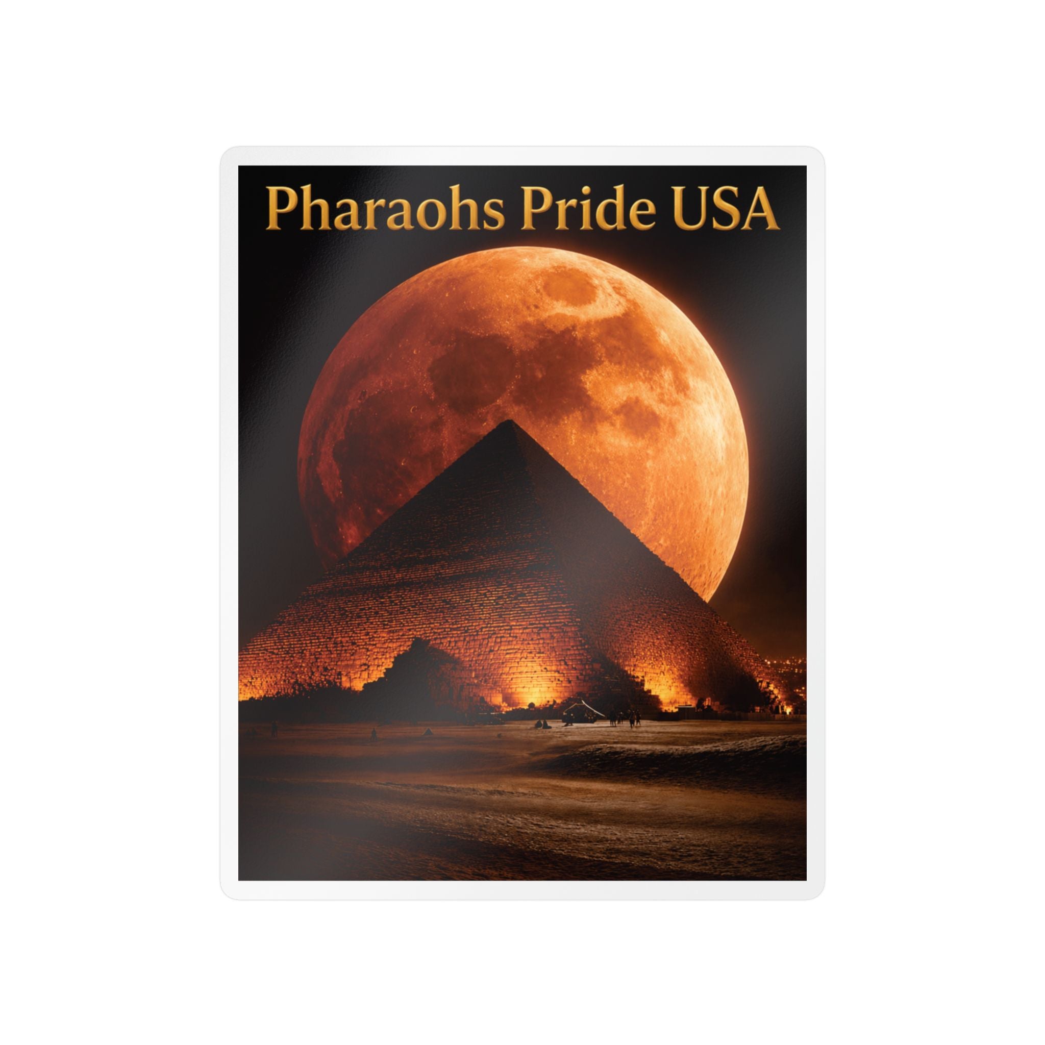 Pharaohs Pride USA Kiss-Cut Vinyl Decal