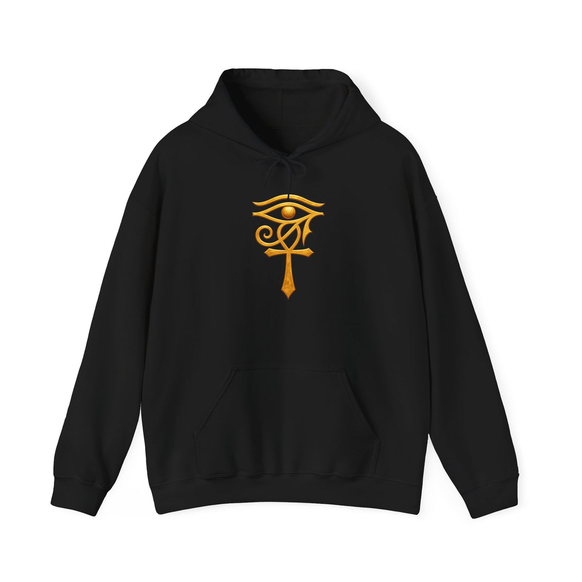 Hoodie — Golden Eye of Ra Symbol Graphic Hoodie Printify