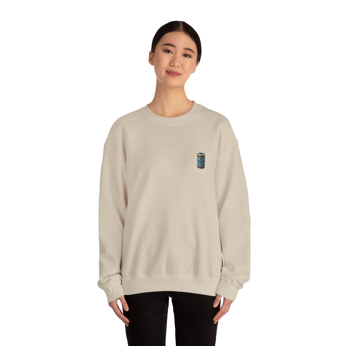 Mark of Heritage — Egyptian Cylinder Seal Crewneck Sweatshirt Printify
