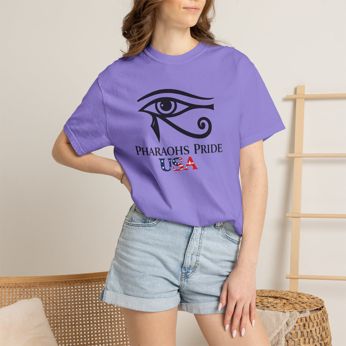 Pharaohs Pride USA Garment-Dyed Cotton T-Shirt product image 51