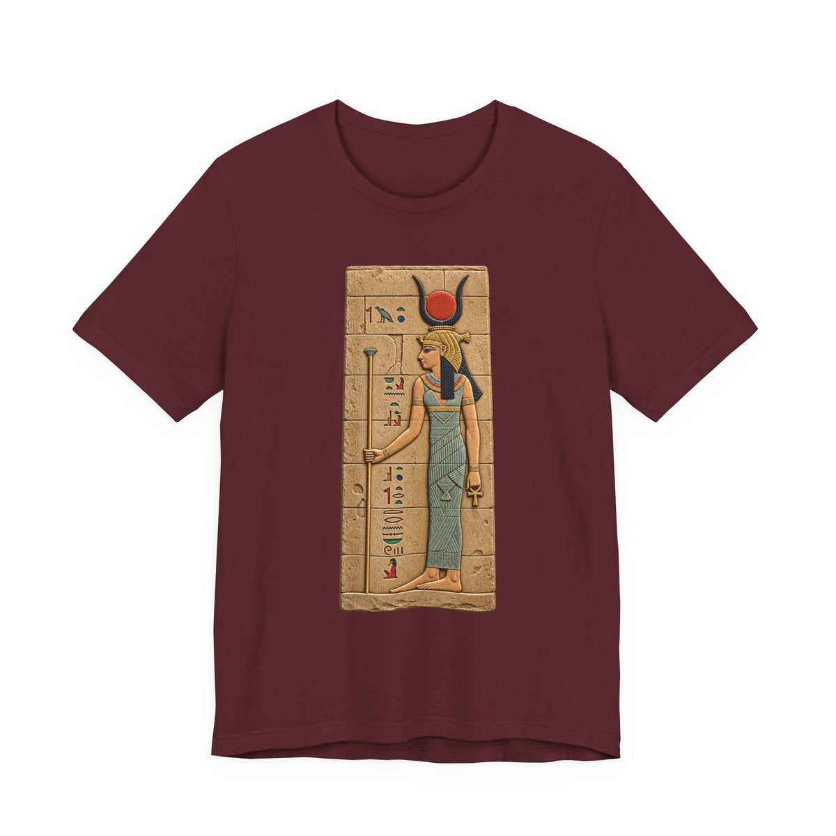 Goddess Isis T-Shirt — Ancient Egyptian Hieroglyph Art Tee Printify
