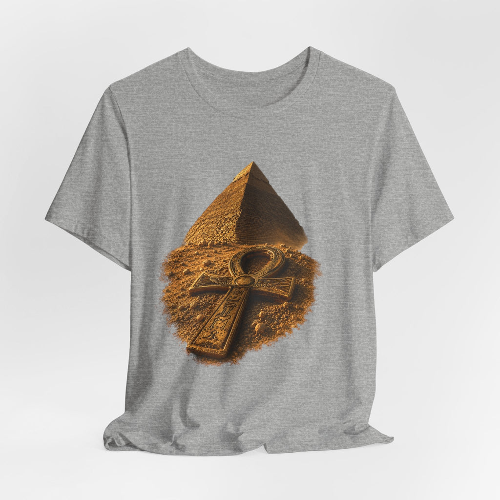 Egyptian Pyramid & Ankh T-Shirt — Ancient Egypt Graphic Tee Printify