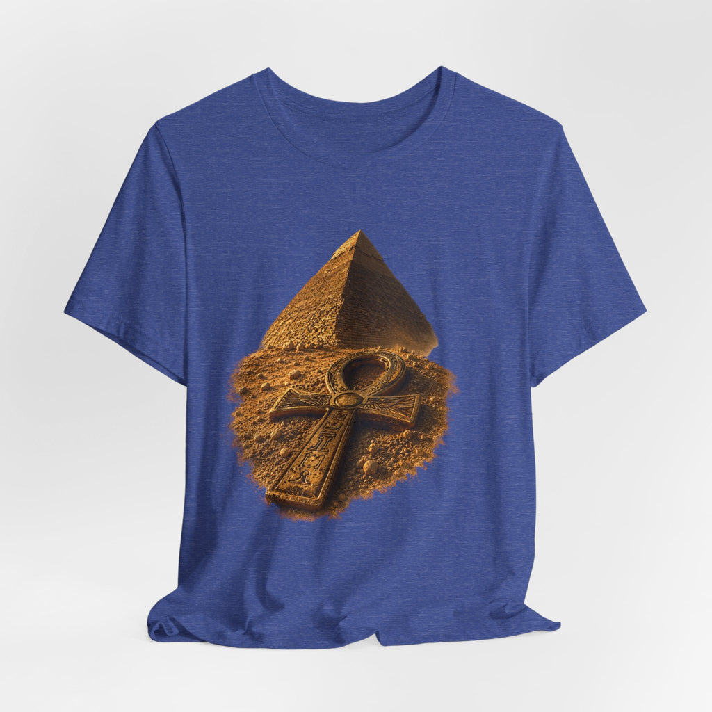 Egyptian Pyramid & Ankh T-Shirt — Ancient Egypt Graphic Tee Printify