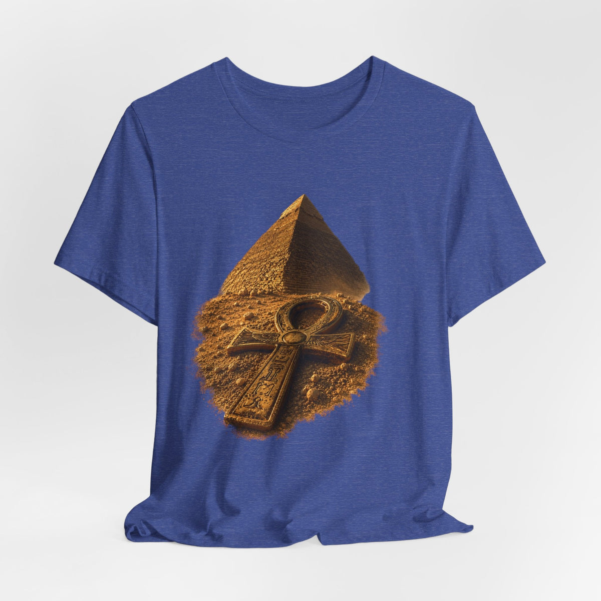 Egyptian Pyramid & Ankh T-Shirt — Ancient Egypt Graphic Tee Printify