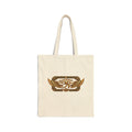 Cotton canvas tote with gold Eye of Horus artwork