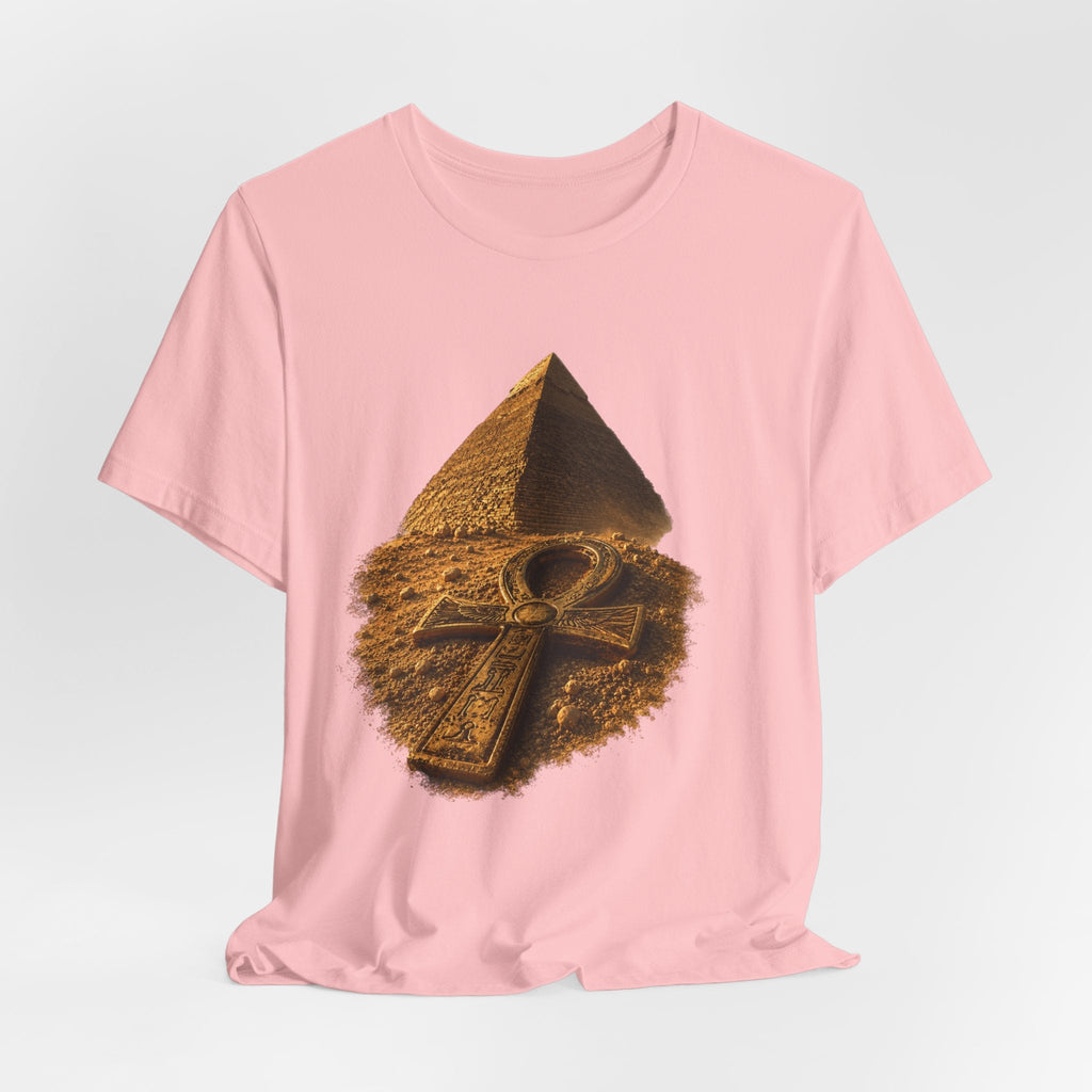Egyptian Pyramid & Ankh T-Shirt — Ancient Egypt Graphic Tee Printify