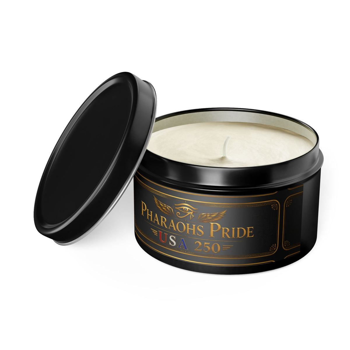 Pharaohs Pride USA scented tin candle — alternate product view