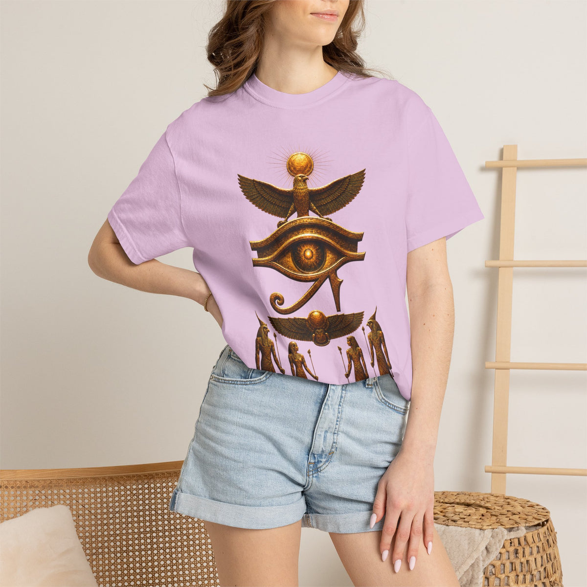 Egyptian Heritage Garment-Dyed Relaxed Cotton Tee