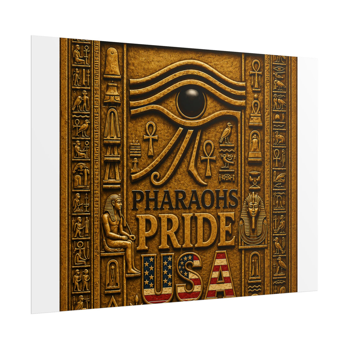 Eye of Horus Pride rolled poster by Pharaohs Pride USA — alternate product view