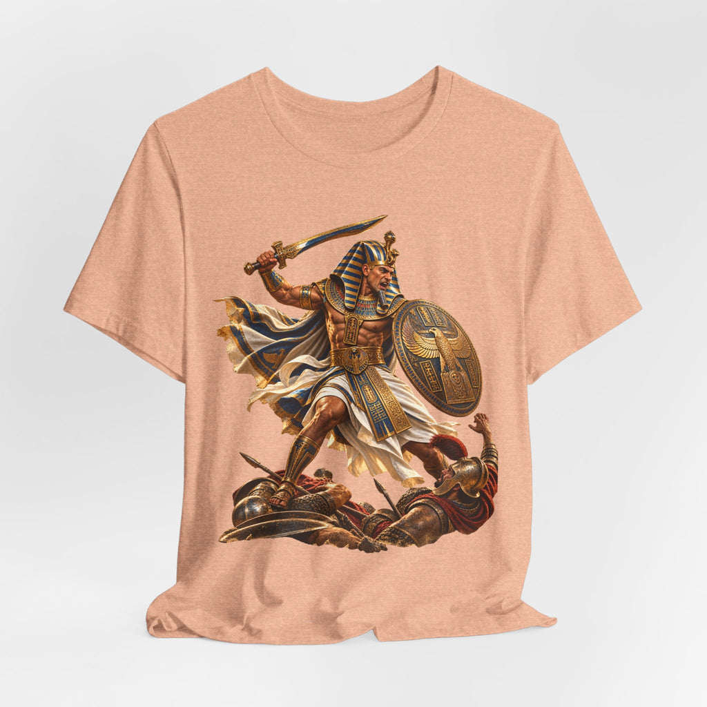 Egyptian Pharaoh Warrior T-Shirt — Ancient Battle Graphic Tee Printify