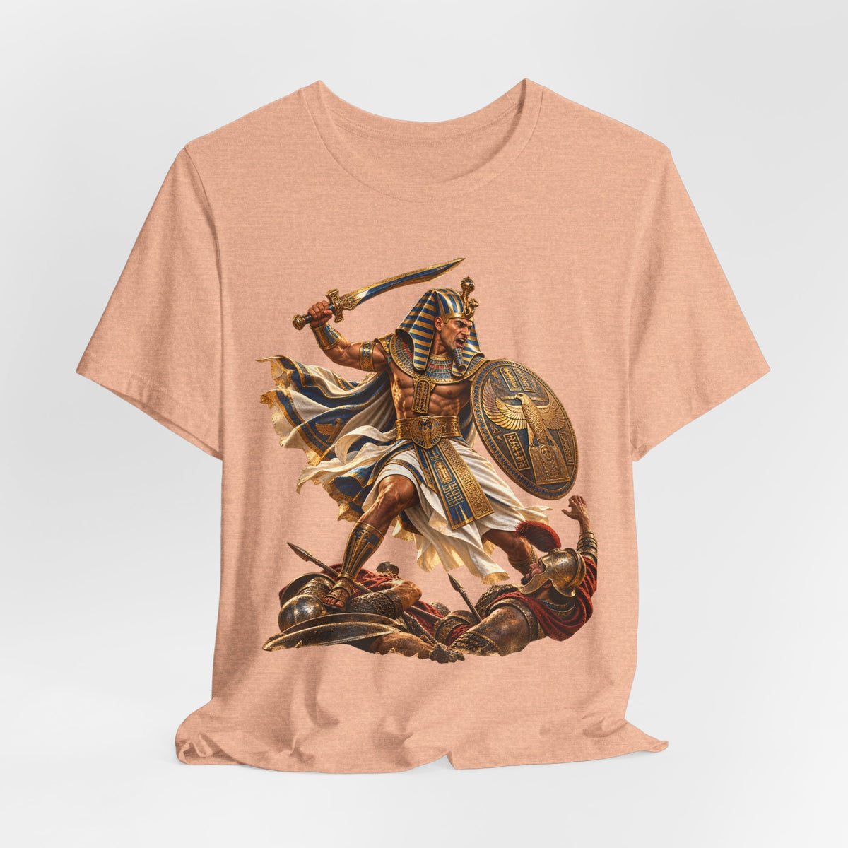 Egyptian Pharaoh Warrior T-Shirt — Ancient Battle Graphic Tee Printify