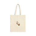 Egyptian Harp Christmas Canvas Tote — Festive Music Gift Printify