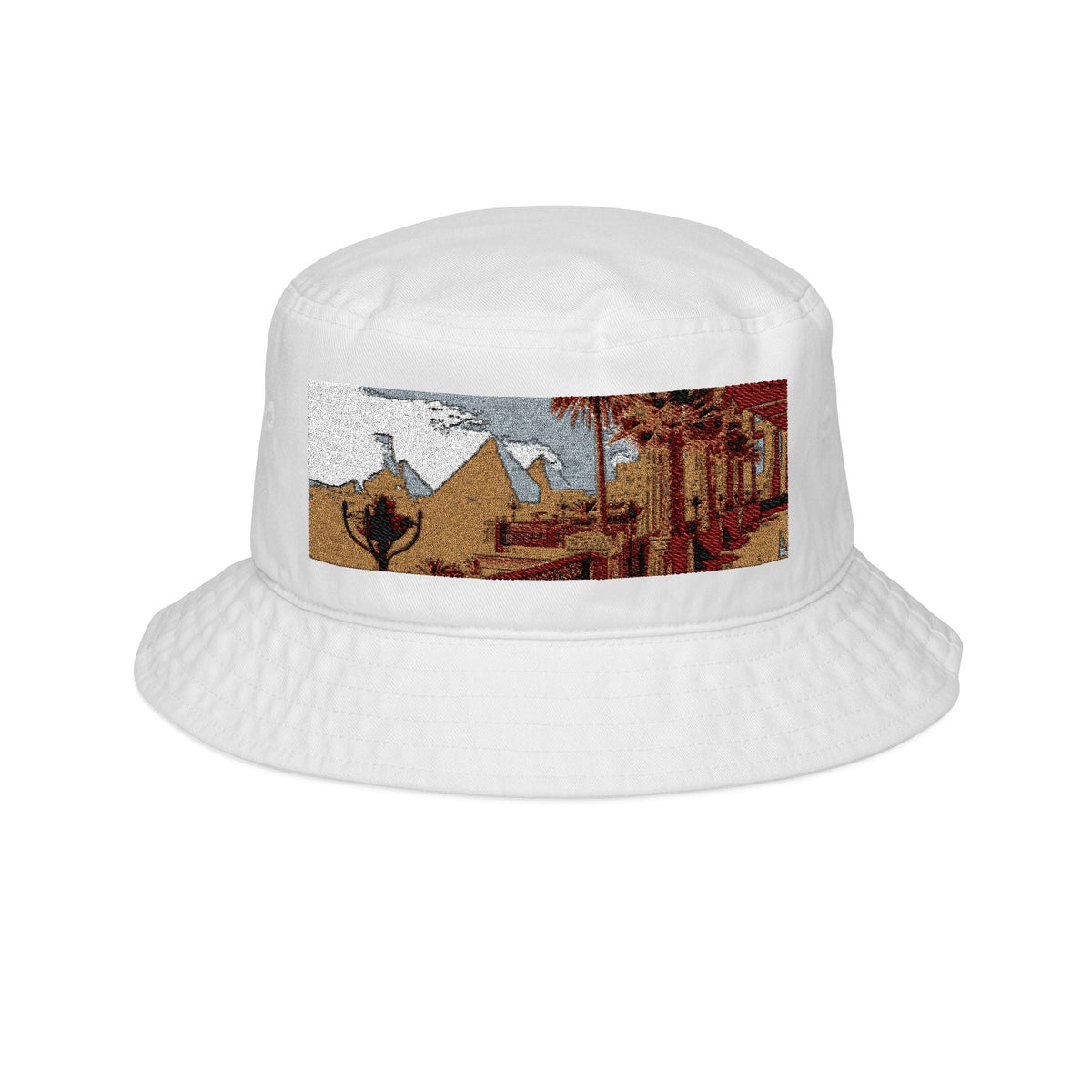 Big Accessories Bucket Hat made of 100% cotton twill with sewn eyelets and 3 ¾″ crown and 2 ¼″ brim.