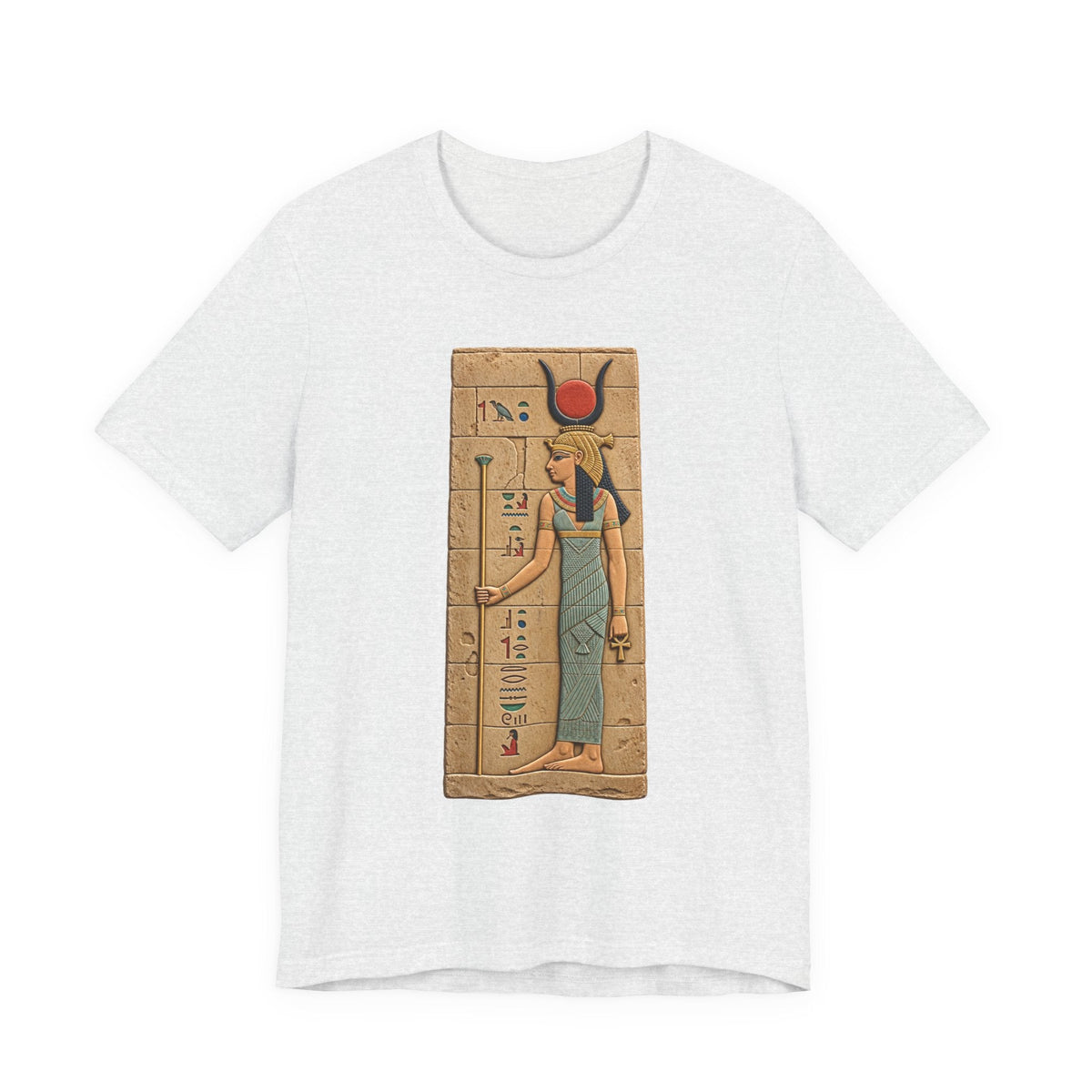 Goddess Isis T-Shirt — Ancient Egyptian Hieroglyph Art Tee Printify