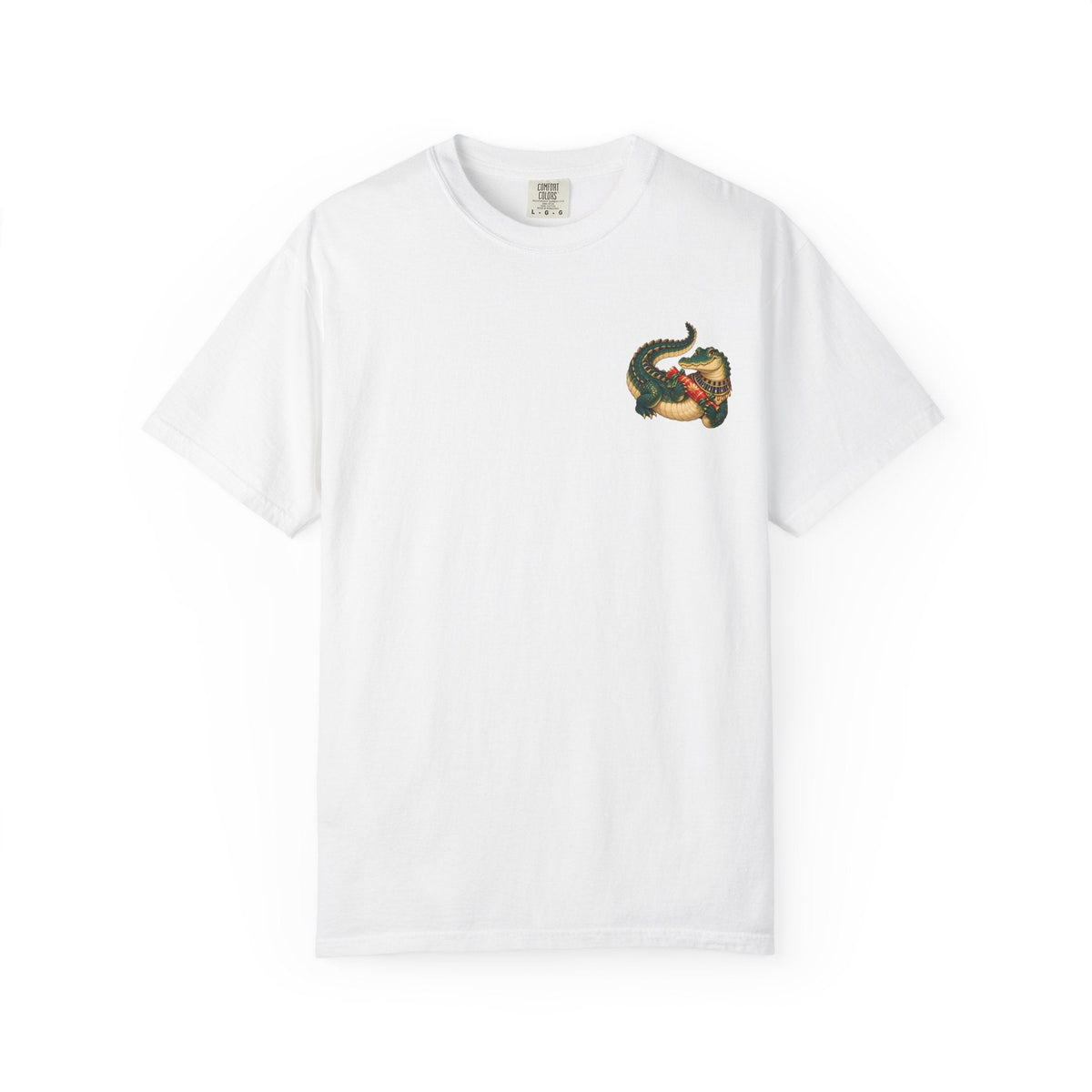 Nile Crocodile Christmas T-Shirt — Egyptian Holiday Cracker Printify