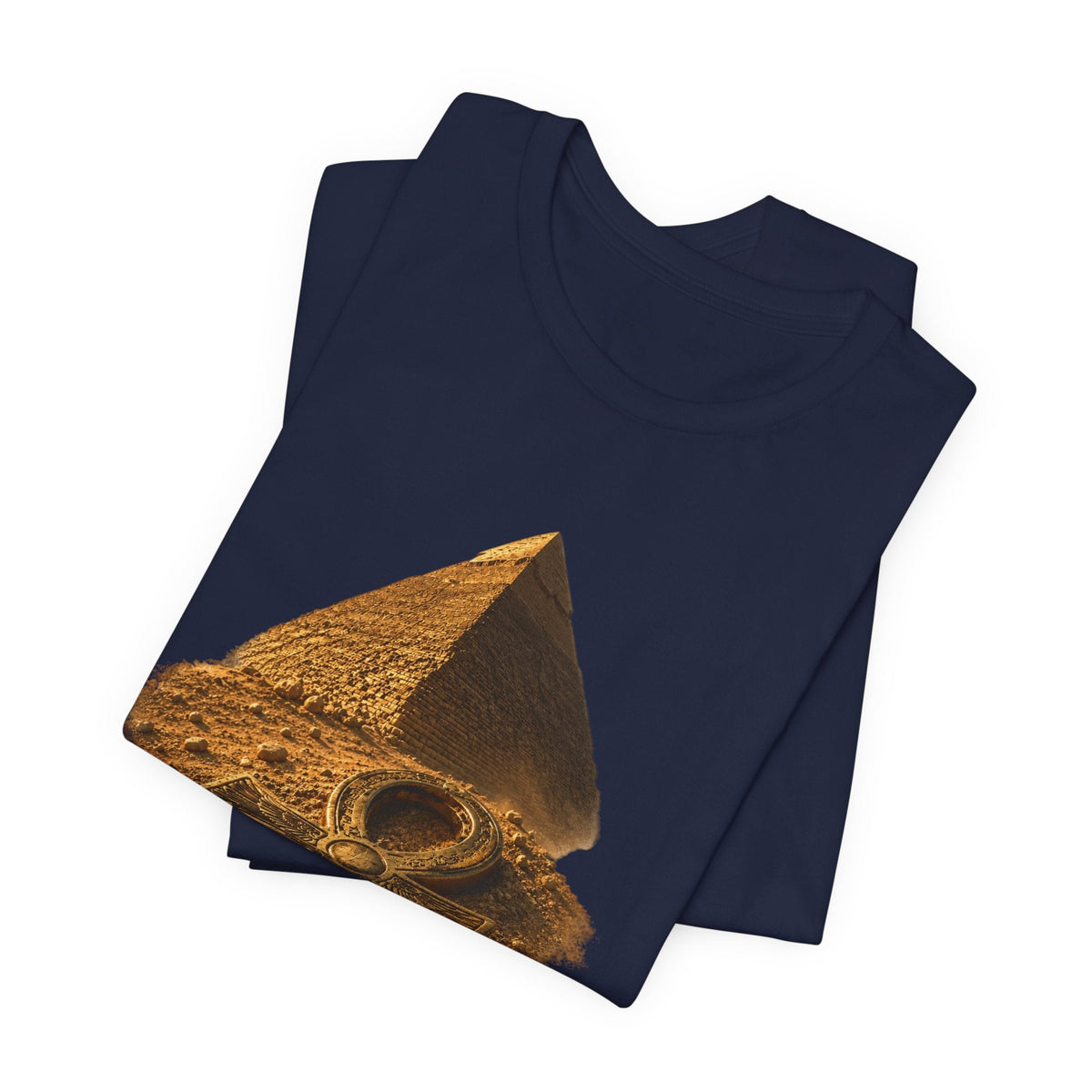 Egyptian Pyramid & Ankh T-Shirt — Ancient Egypt Graphic Tee Printify