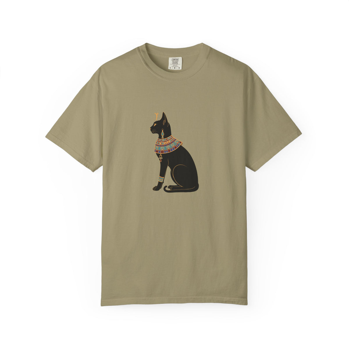 Bastet Egyptian Cat Garment-Dyed T-Shirt