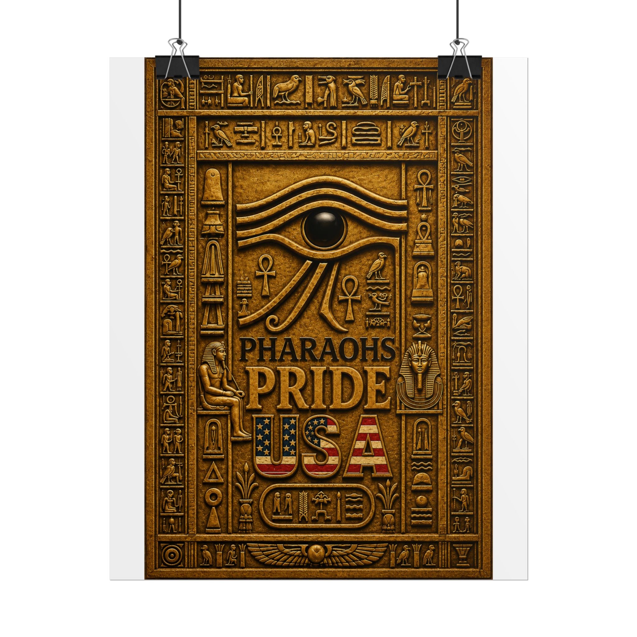 Eye of Horus Pride rolled poster by Pharaohs Pride USA — alternate product view