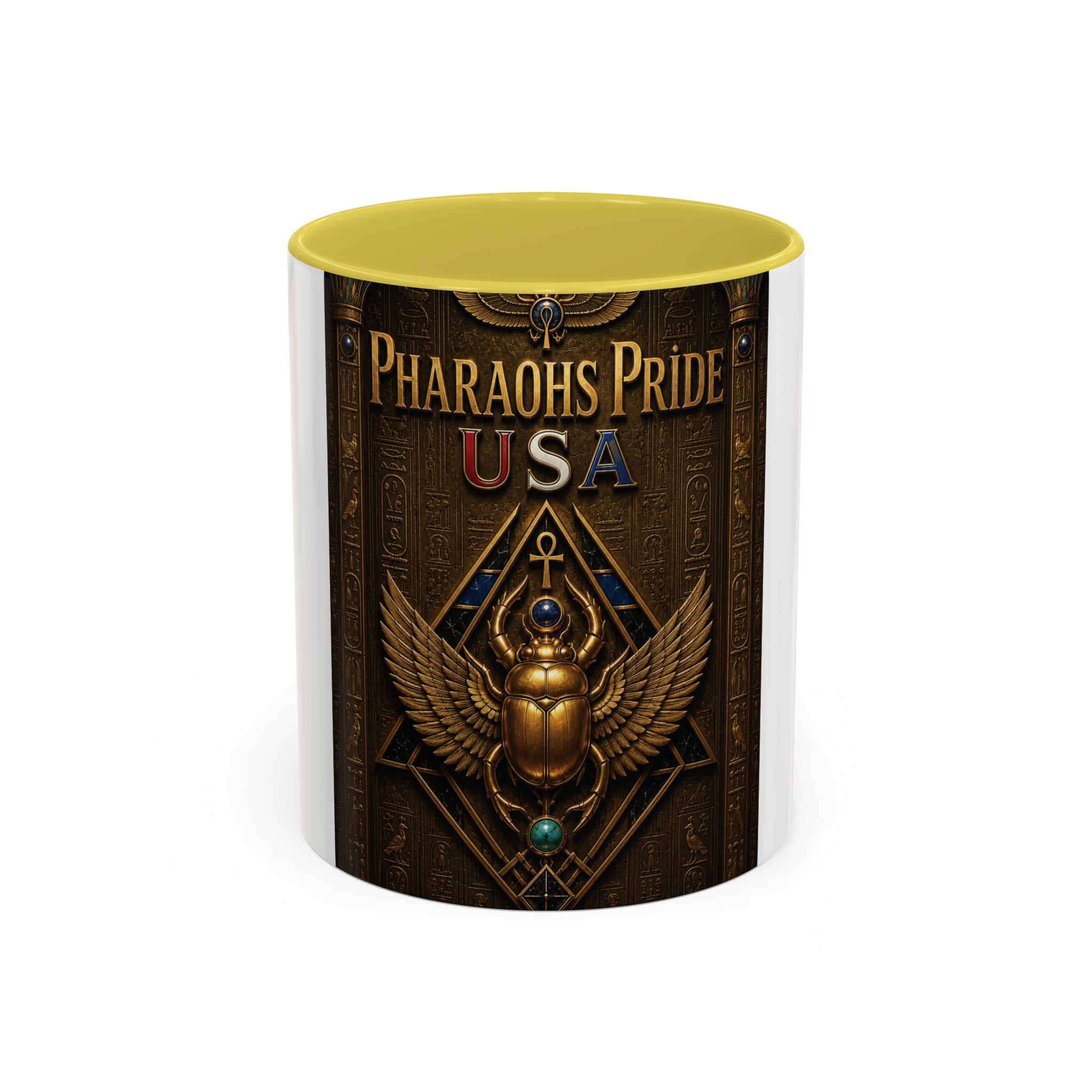 Pharaohs Pride USA Colorful Ceramic Mug (11 oz, 15 oz)