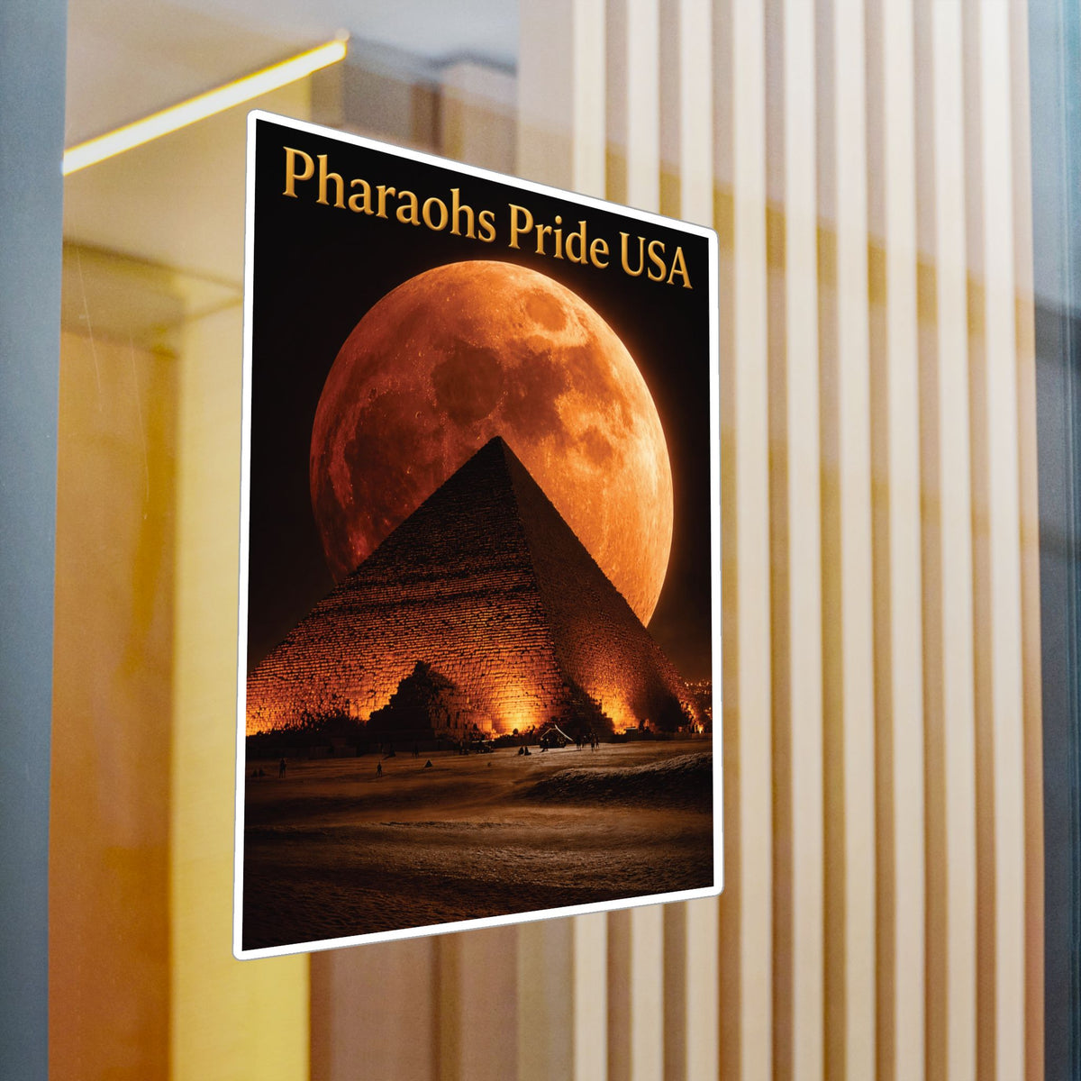 Pharaohs Pride USA Kiss-Cut Vinyl Decal