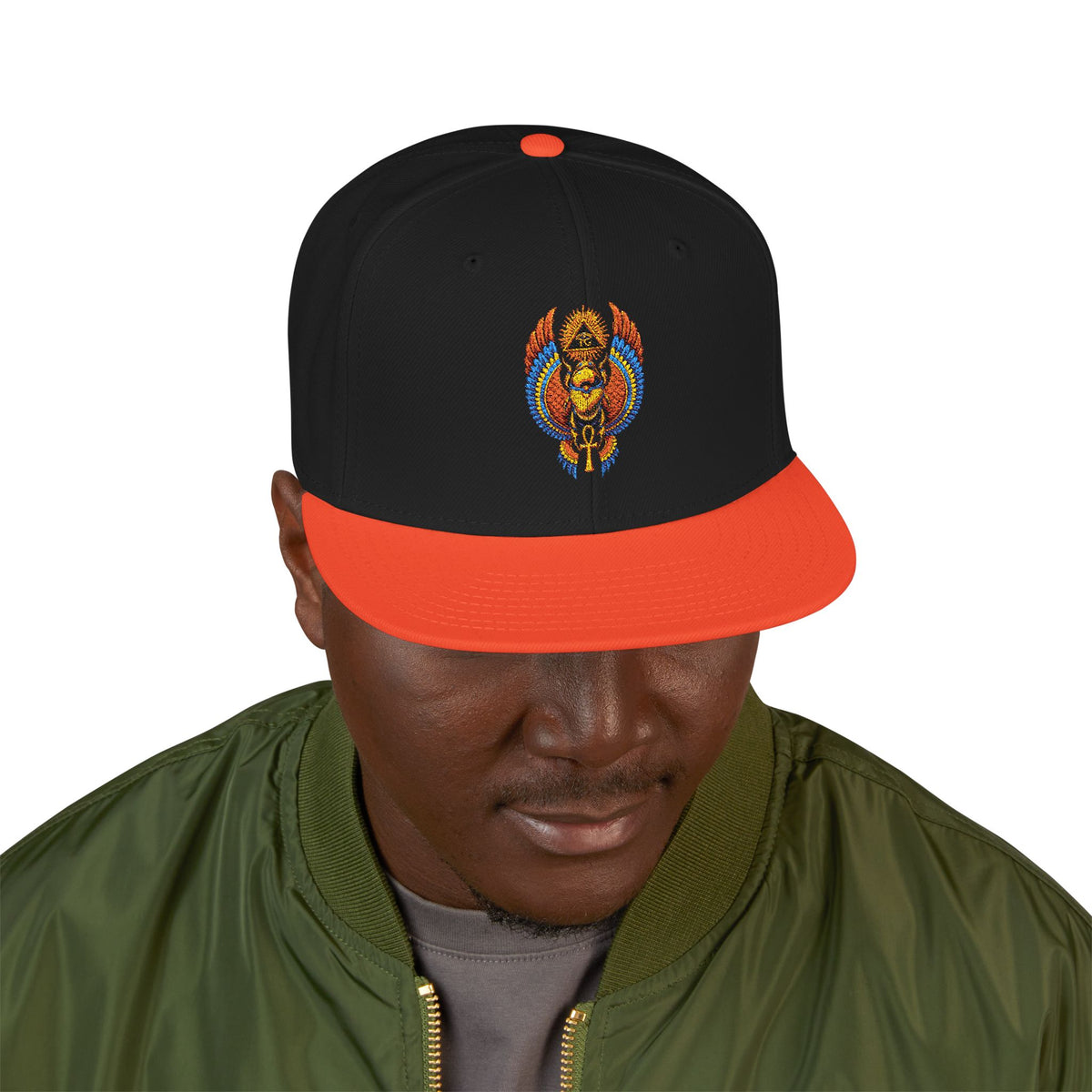 Egyptian Heritage High-Profile Embroidered Snapback