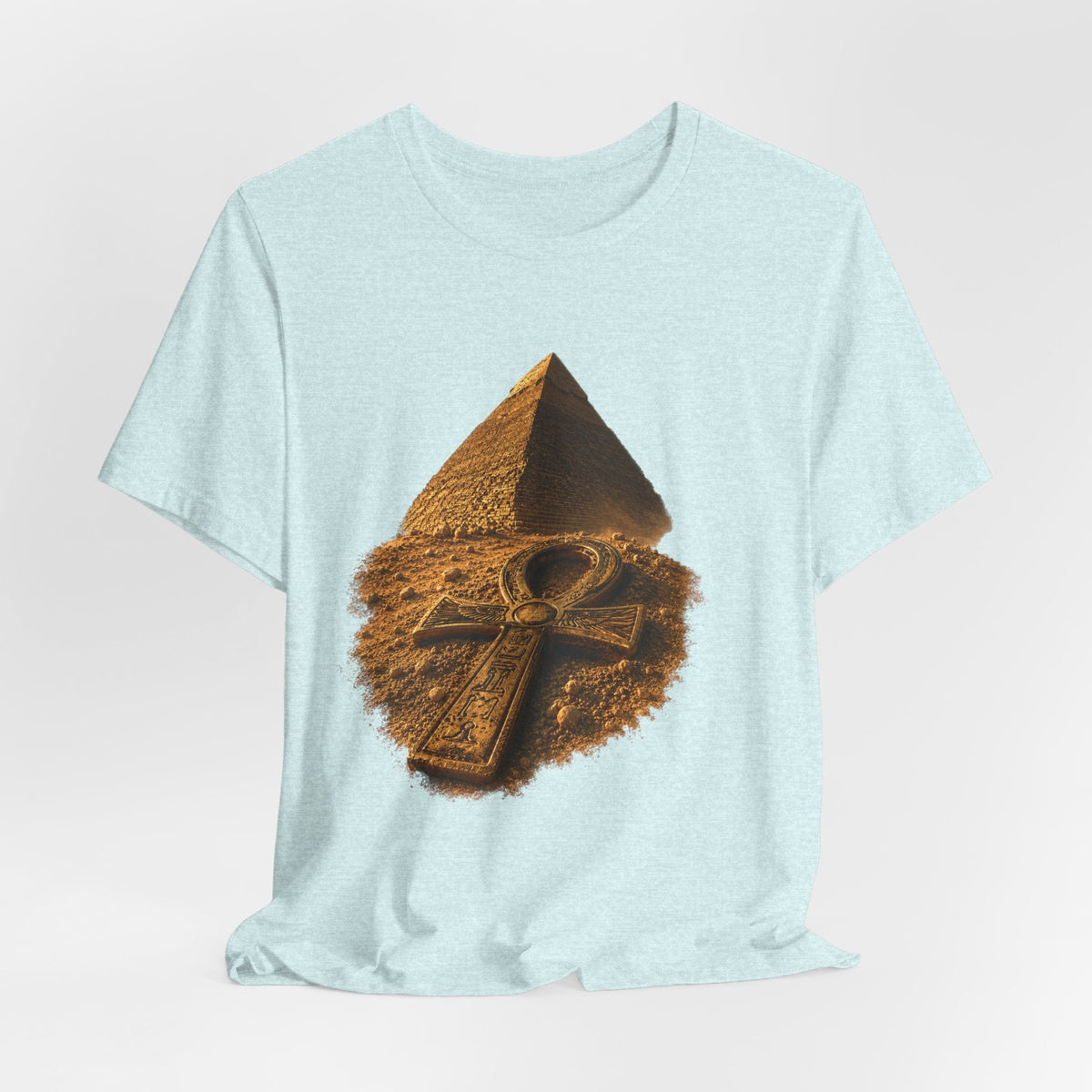 Egyptian Pyramid & Ankh T-Shirt — Ancient Egypt Graphic Tee Printify