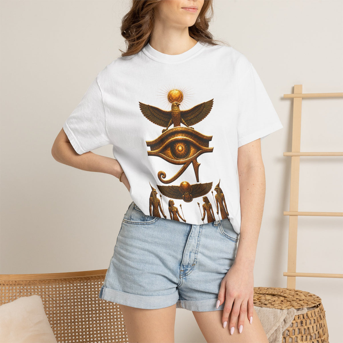 Egyptian Heritage Garment-Dyed Relaxed Cotton Tee