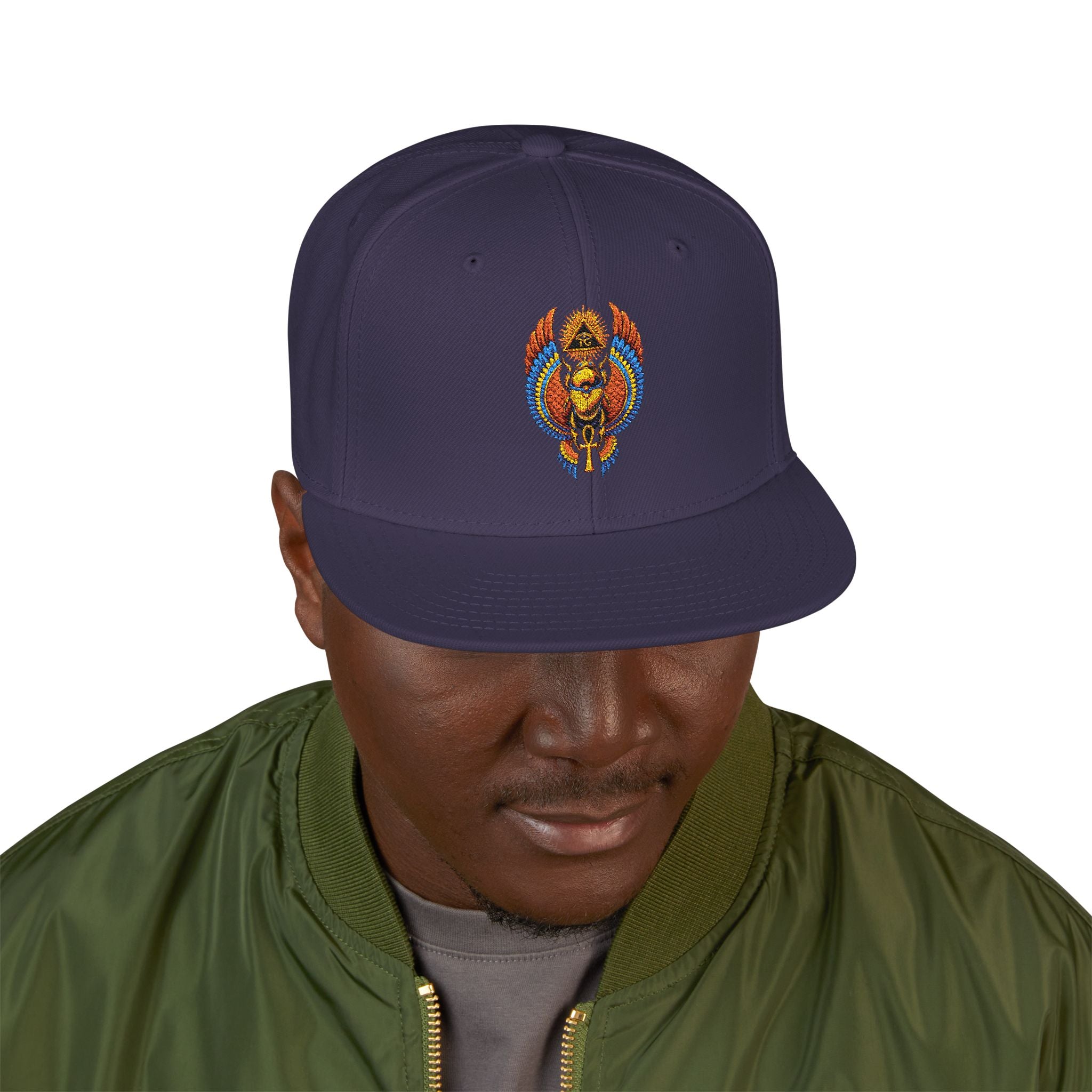 Egyptian Heritage High-Profile Embroidered Snapback