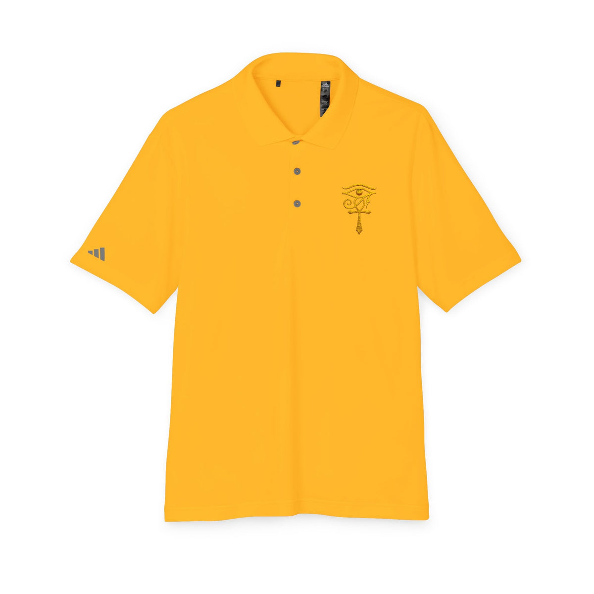 Eye of Horus Polo Shirt — Egyptian Symbol Embroidered Performance Golf Polo Printify