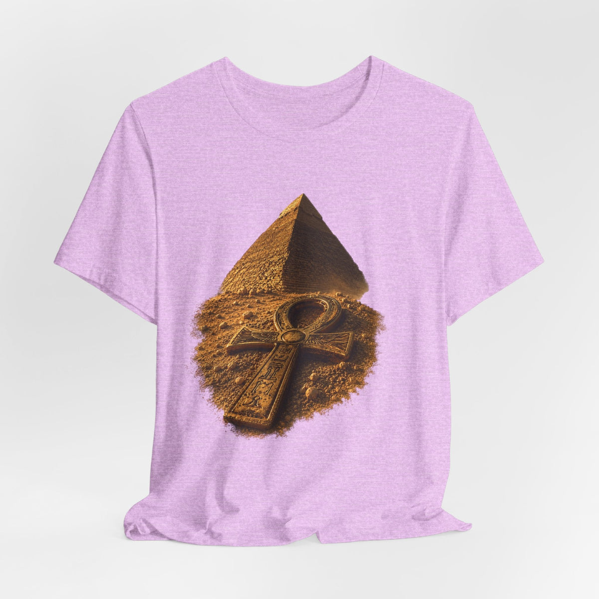 Egyptian Pyramid & Ankh T-Shirt — Ancient Egypt Graphic Tee Printify