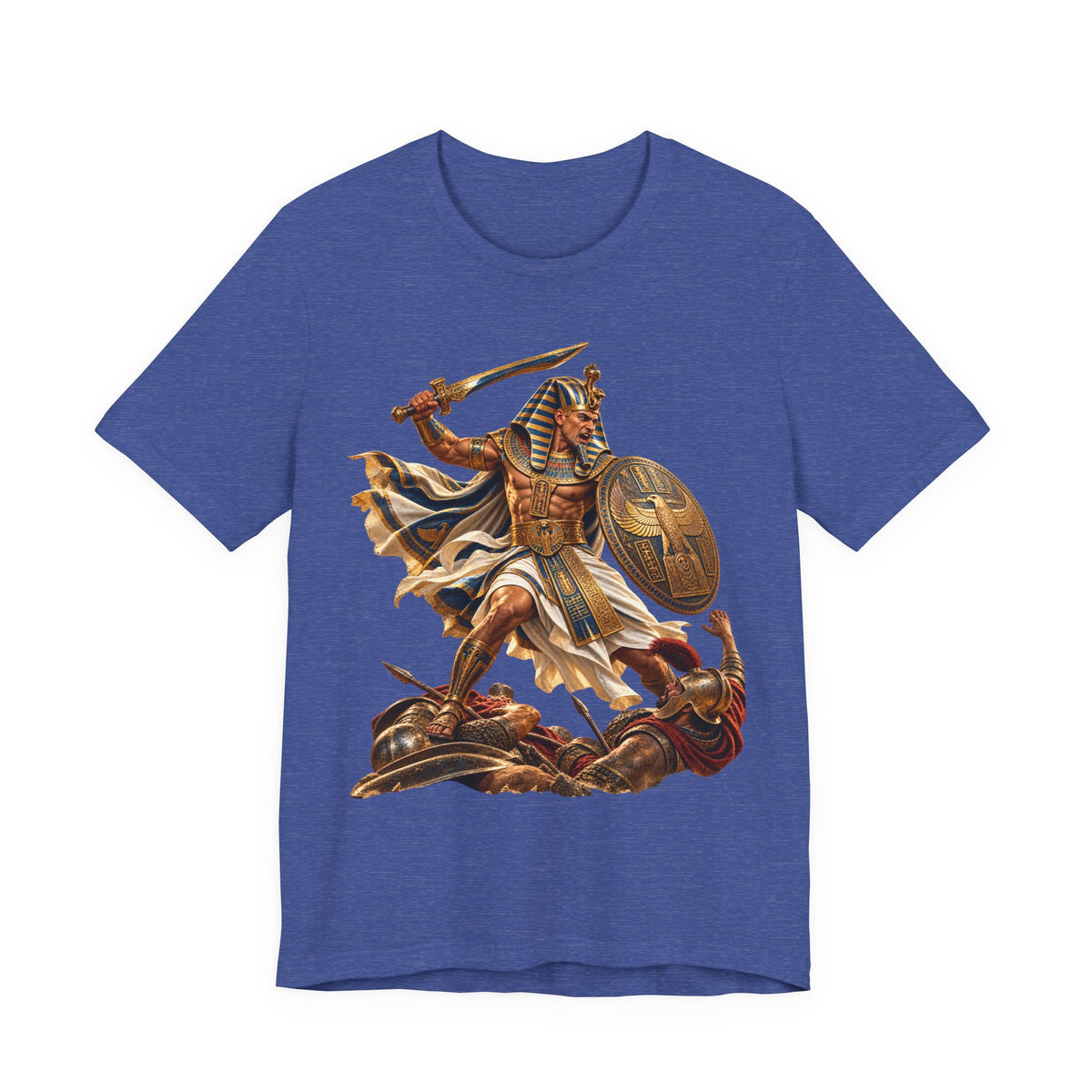 Egyptian Pharaoh Warrior T-Shirt — Ancient Battle Graphic Tee Printify