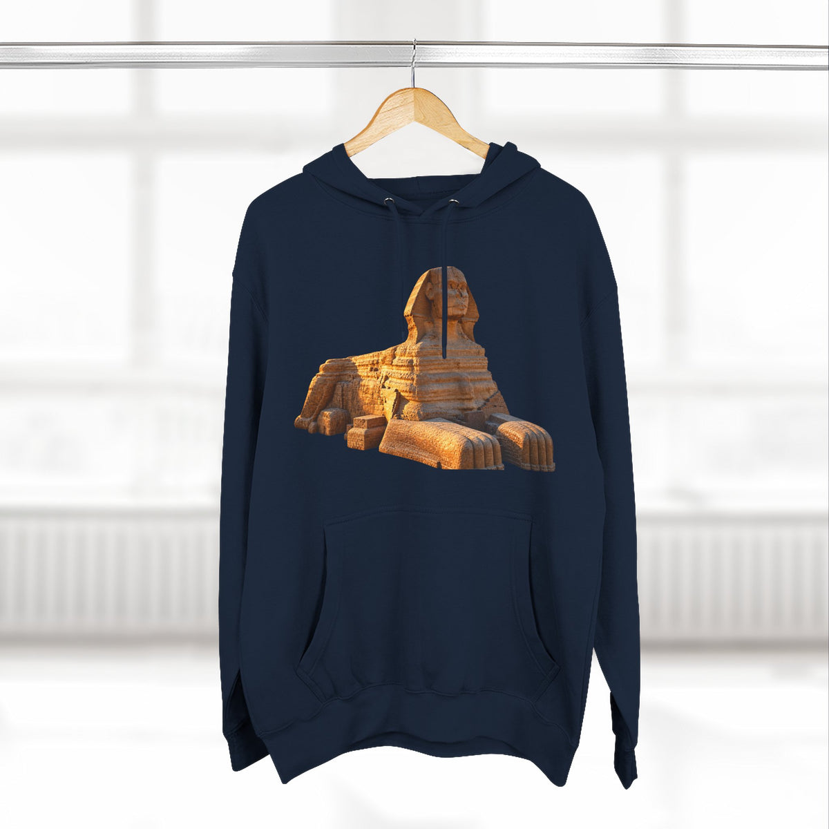 Three-Panel Fleece Hoodie Printify