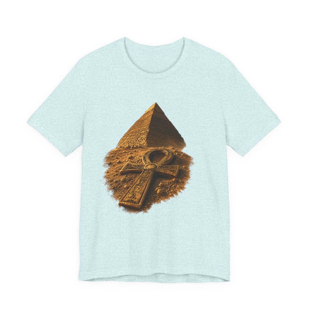 Egyptian Pyramid & Ankh T-Shirt — Ancient Egypt Graphic Tee Printify