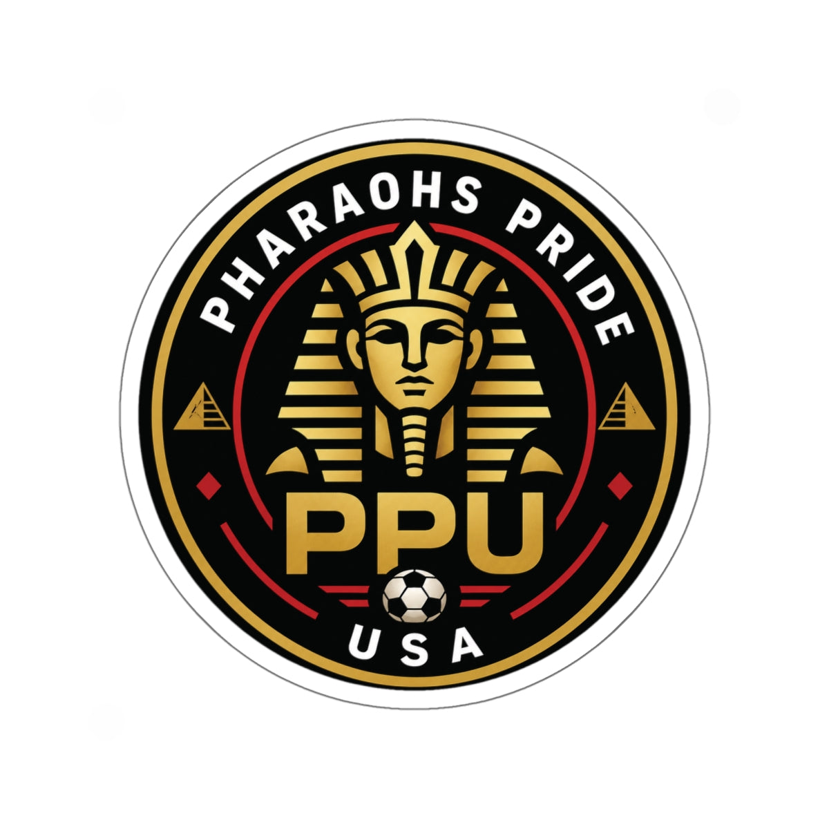 Pharaohs Pride USA Die-Cut Sticker | Egypt Football Fan Decal